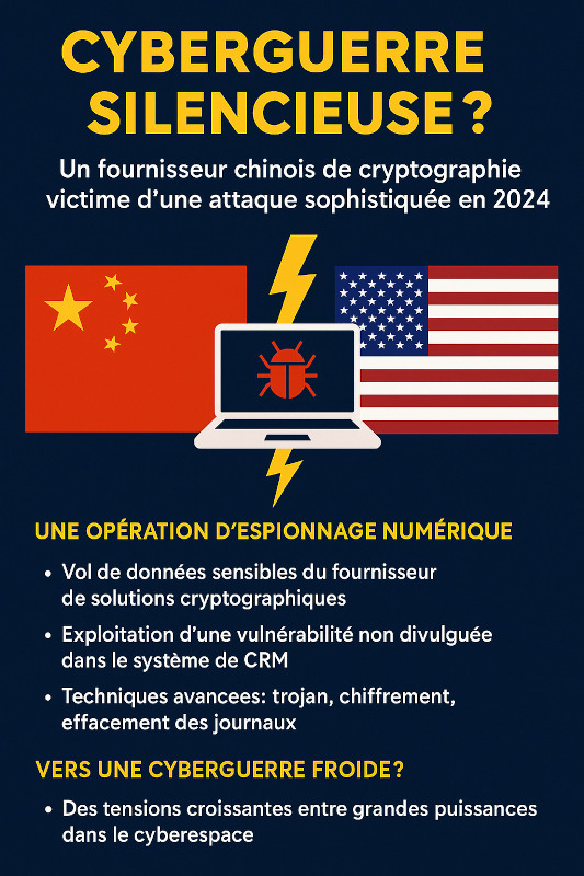 infographie sur un guerre froide cyber