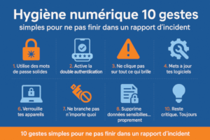 🧼 Hygiène numérique : 10 gestes simples pour ne pas finir dans un rapport d’incident