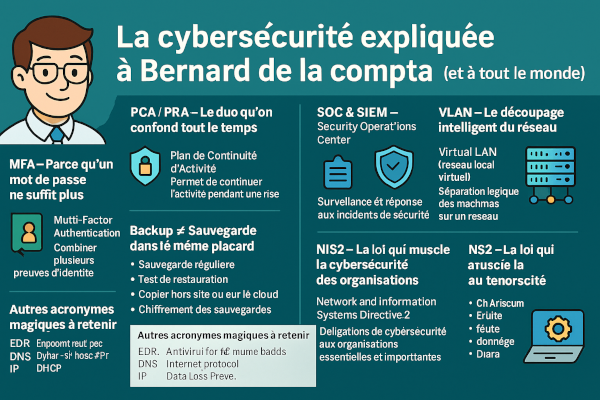 La cybersécurité expliquée à Bernard de la compta (et à tout le monde)