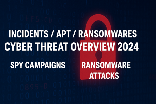 Incidents, APT et Rançongiciels : le sombre tableau du Cyber Threat Overview 2024 de l’ANSSI