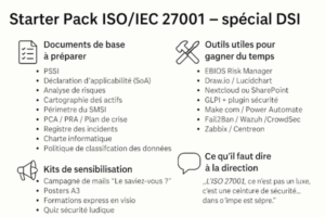 🎒 Starter Pack ISO/IEC 27001 – spécial DSI