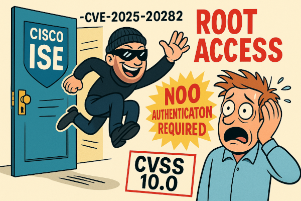 🔥 CVE-2025-20281/20282 : Cisco ISE fait sauter la banque… en CVSS 10