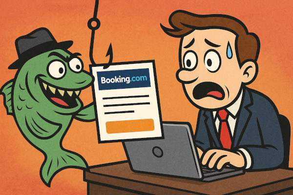 Phishing 5 étoiles : Booking.com usurpé pour livrer un malware all inclusive