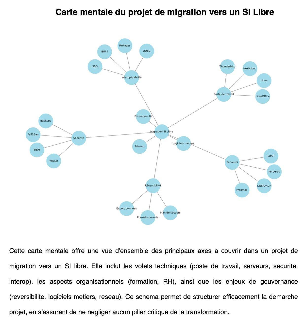 Carte mentale du rojet de migration