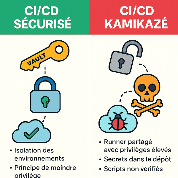 pipeline sécurisé vs pipeline kamikaze