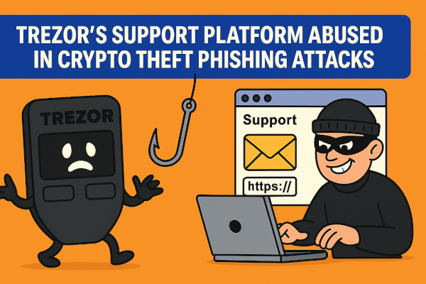 Phishing haute couture : la plateforme de support de Trezor détournée pour voler vos cryptos
