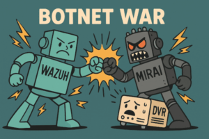 🤖 Botnets Mirai vs Wazuh : la guerre du patch oublié