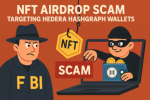 🚨 NFT Airdrops piégés sur Hedera Hashgraph : le FBI en mode « Web3 Watchdog »