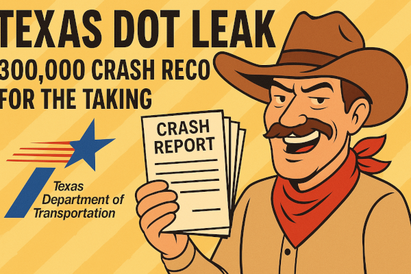 Texas DOT Leak – 300 000 crashs exposés, une autoroute vers le chaos