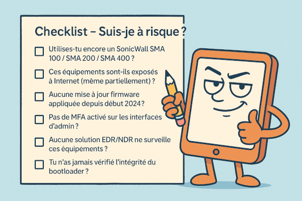 Checklist – Suis-je à risque avec OVERSTEP