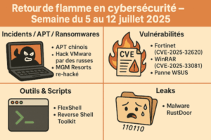 🔥 Retour de flamme en cybersécurité – [EDITO] Semaine du 5 au 12 juillet 2025