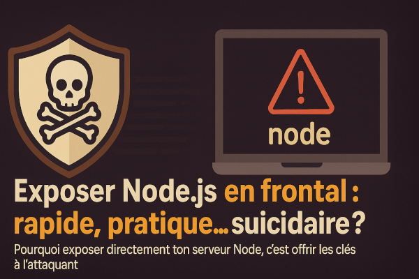 Node.js en frontal : rapide, pratique… suicidaire
