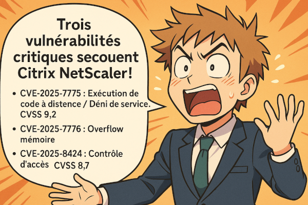 Citrix NetScaler en feu : trois vulnérabilités critiques secouent la passerelle d’entreprise