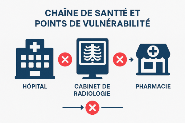 La vulnérabilité de la chaîne de santé