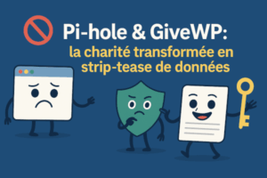 🧺 Pi‑hole & GiveWP : la charité transformée en strip‑tease de données