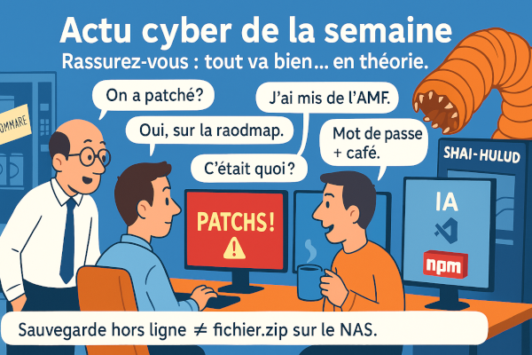 Actu cyber de la semaine du 17 septembre 2025