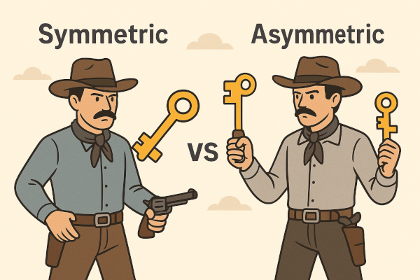 ⚔️ Chiffrement Symétrique vs Asymétrique : le duel des algorithmes