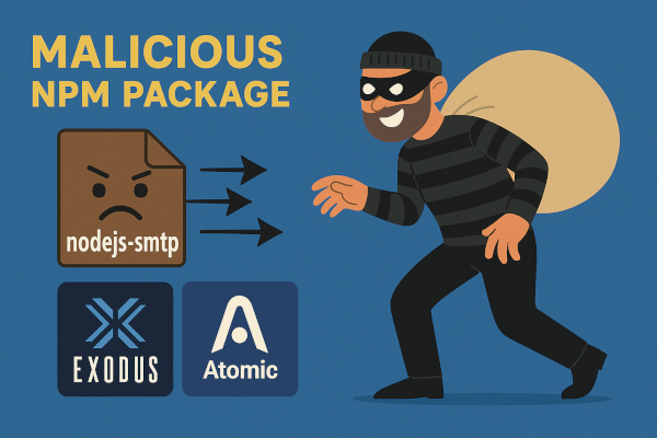 npm malveillant piégé : quand nodejs-smtp se fait passer pour Nodemailer et cible vos wallets crypto