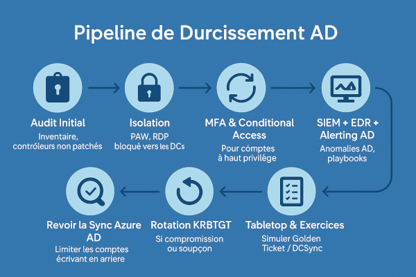 pipeline de durcissement de Active Directory