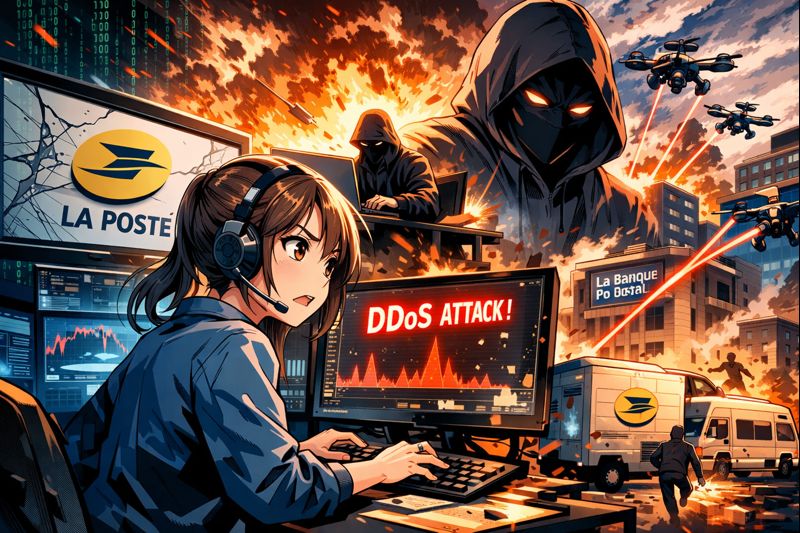 Attaque la poste par Ddos