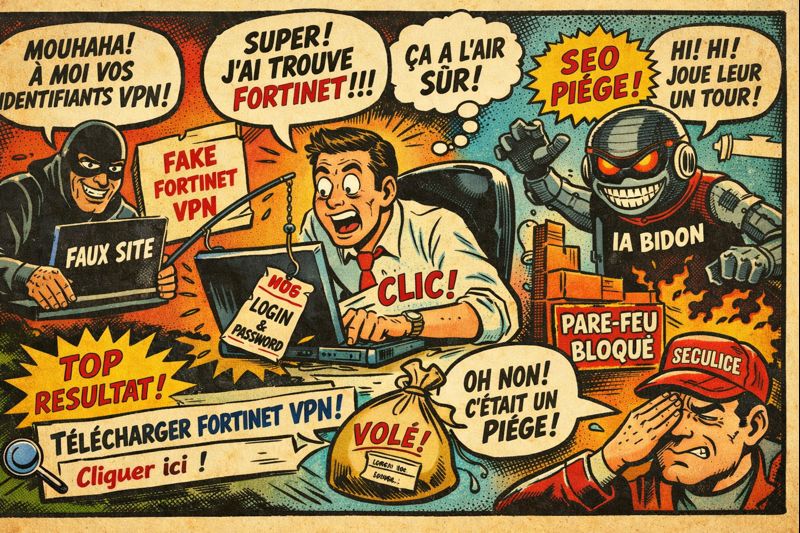 Les Faux Sites Fortinet : L’art subtil de voler des VPN comme on récolte des pommes