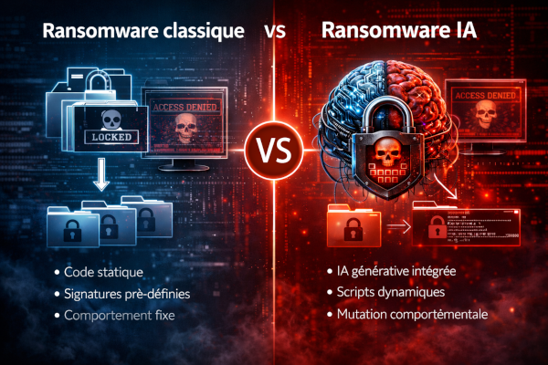Différences Ransomware classique vs ransomware IA