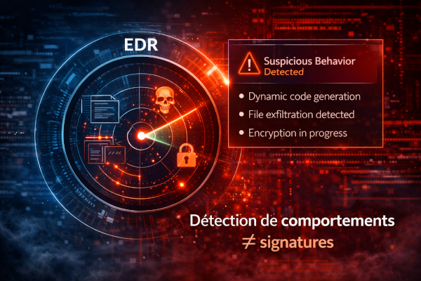 Montre le changement de comportement face aux EDR