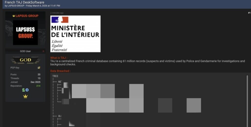 Déclaration du groupe lapsus$