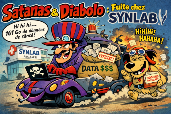 Synlab France piraté ? 161 Go de données de santé dans la nature… et toujours le même film